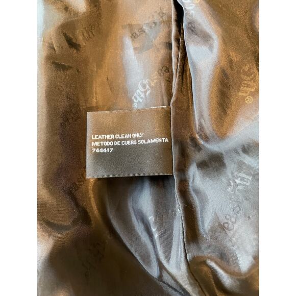 East 5th Genuine Leather Jacket Zip Up Lined Pockets Size Small Tailored Y2K - Picture 6 of 8